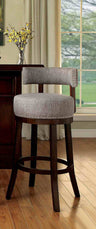 Lynsey Transitional Swivel Bar Stools, Set of 2 - 25" Counter Height