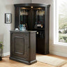 Voltaire Traditional Home Bar Collection - Corner Curio Bar