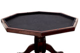 Rowan 48" Convertible Game & Dining Table, Set & Arm Chair - Cup Holders & Pedestal Base in Cherry – Brown, view 5