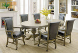 Melina 88" Convertible Game & Dining Table, 7-Piece Set & Caster Arm Chairs - Game Table Only