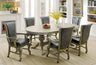 Melina 88" Convertible Game & Dining Table, 7-Piece Set & Caster Arm Chairs - Game Table Only