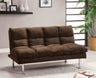 Saratoga Contemporary Futon Sofa Bed - Dark Brown