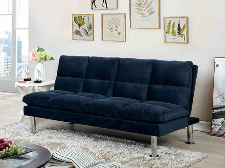 Saratoga Contemporary Futon Sofa Bed - Navy