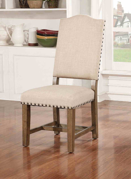 Julia Rustic Dining Collection with Nailhead Trim - 2 Side Chairs