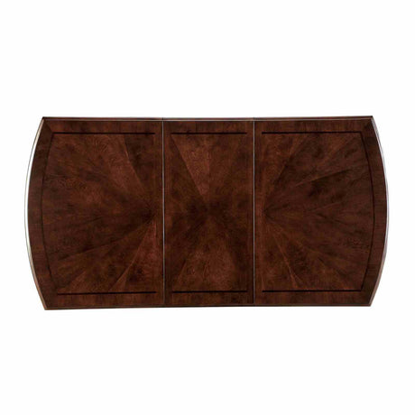 Woodside Transitional Extendable Dining Table & 7-Piece Set - 54"-72" with Leatherette Chairs in Dark Cherry – Brown, view 2