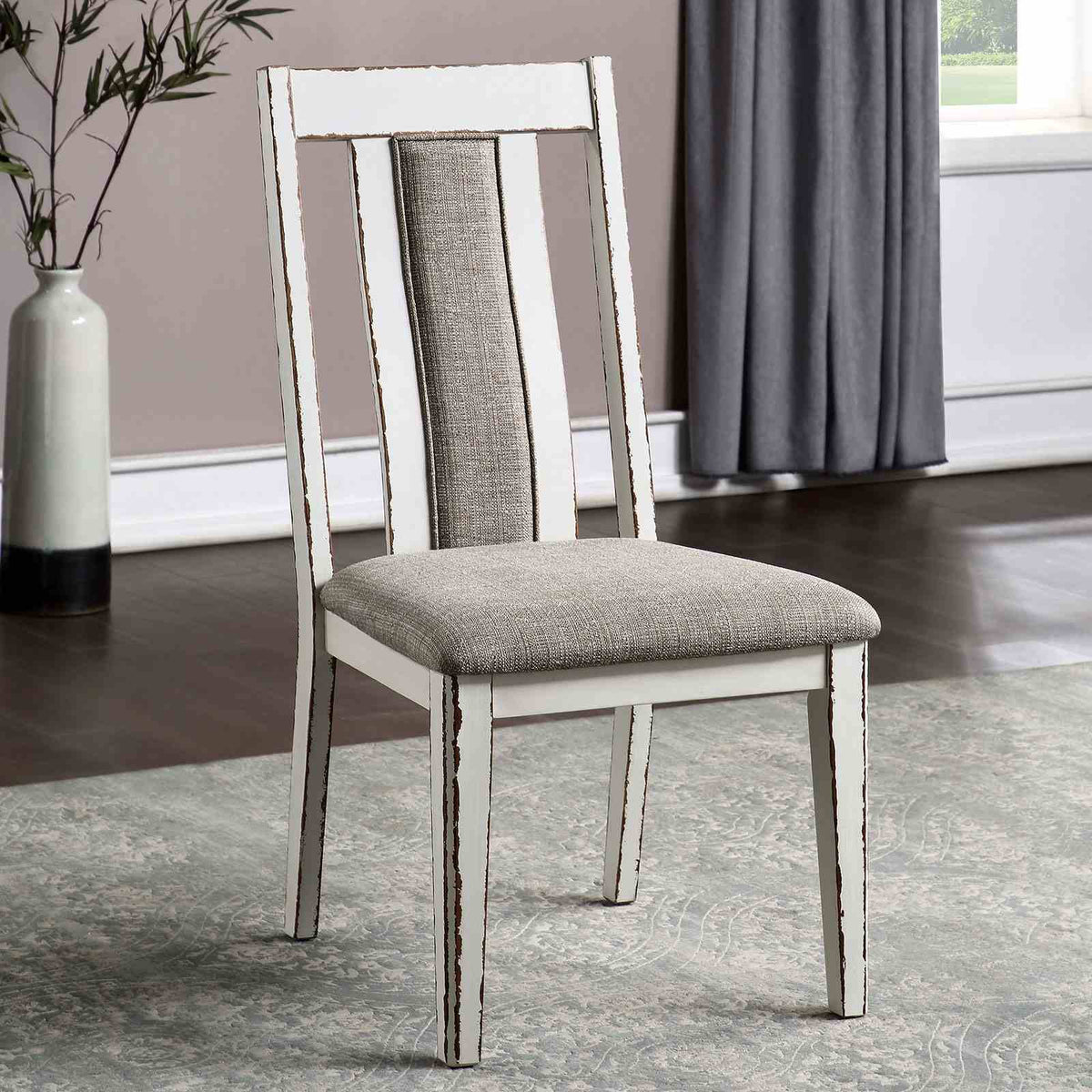 Halsey Rustic Two-Tone Dining Collection - 2 Side Chairs