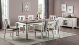 Halsey Rustic Two-Tone Dining Collection - Extendable Table Only (60"-78")