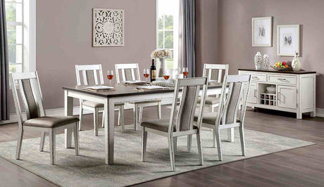 Halsey Rustic Two-Tone Dining Collection - Extendable Table Only (60"-78")