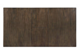 Halsey Rustic Two-Tone Dining Collection - Butterfly Leaf Table, Chairs & Wine Rack Server in Weathered White & Dark Walnut – White & Brown, view 5