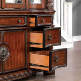 Canyonville Traditional Dining Collection - 120" Extendable Double Pedestal Table, Chairs & Hutch in Brown Cherry – Brown, view 12