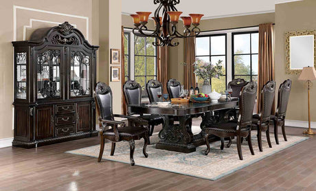 Lombardy Traditional 112" Extendable Trestle Dining Collection - Extendable Table Only (82"-112")