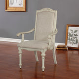 Arcadia Rustic Dining Collection with Wood Inlay - 2 Arm Chairs