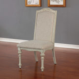 Arcadia Rustic Dining Collection with Wood Inlay - 2 Side Chairs