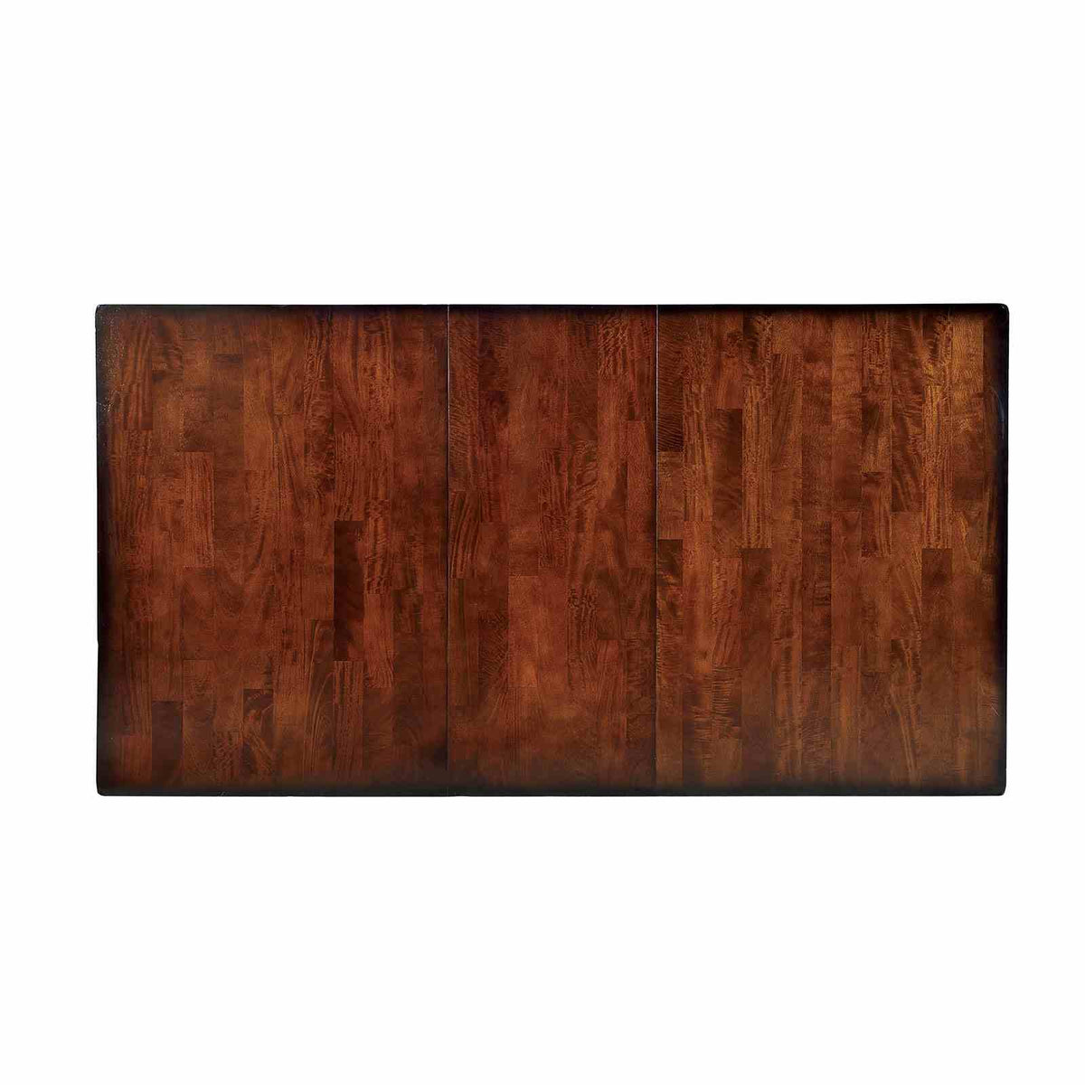 Dickinson Transitional Extendable Dining Table & Set - 60"-78" with Leatherette Chairs in Dark Cherry – Brown, view 2