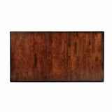 Dickinson Transitional Extendable Dining Table & Set - 60"-78" with Leatherette Chairs in Dark Cherry – Brown, view 2
