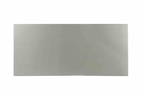 Adalia Glam 90" Extendable Dining Table & Wingback Chairs - Mirror Accents & Silver Finish – Silver & Gray, view 5
