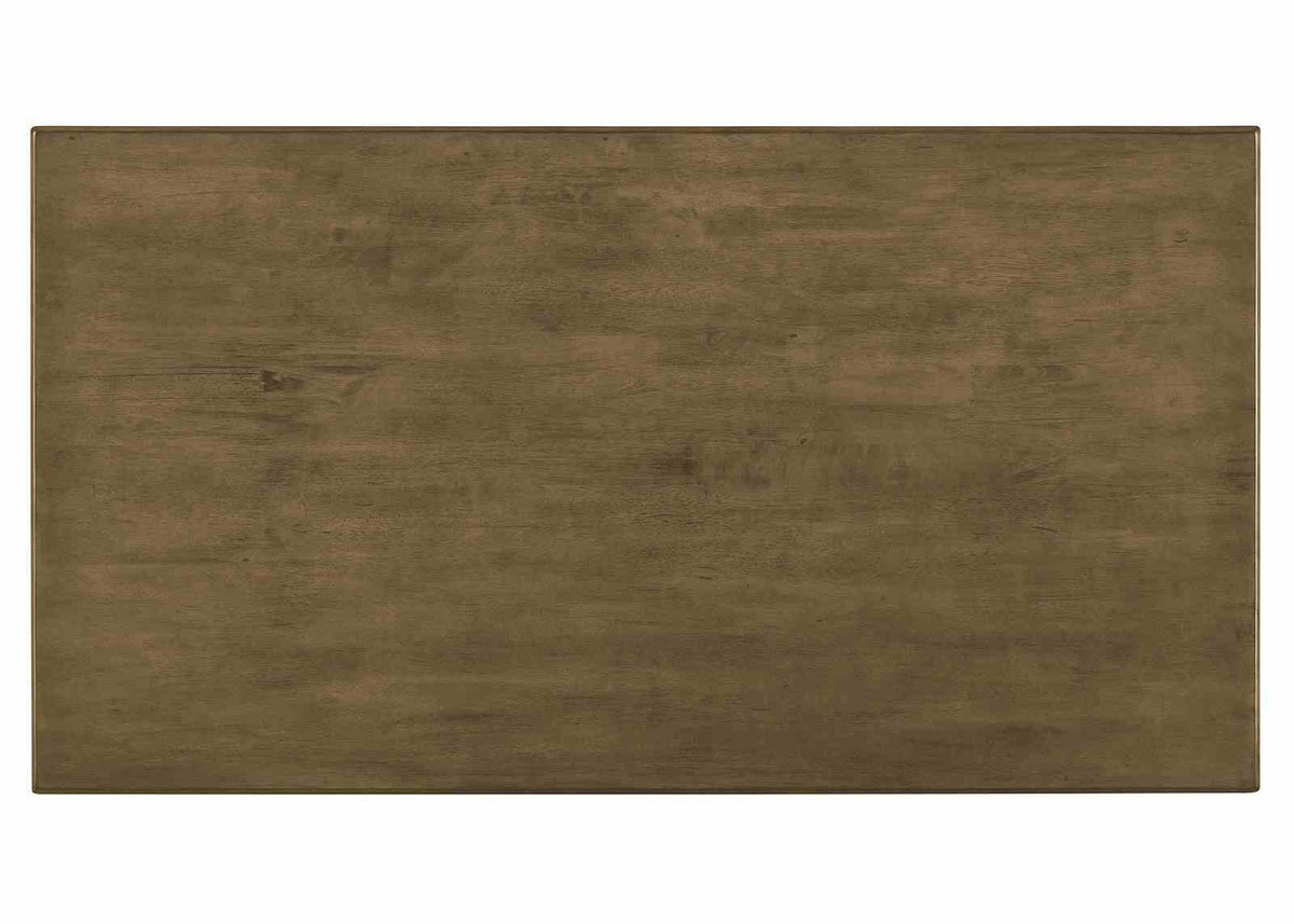 St Gallen Mid-Century Modern 72" Dining Table & 7-Piece Set - Tapered Legs in Natural Tone & Light Gray – Natural & Gray, view 4