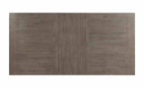 San Antonio Rustic Trestle Dining Collection - 84" Extendable Table & Upholstered Chairs in Gray – Gray, view 3