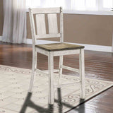 Dakota Rustic Farmhouse 48" Round Counter Height Table, Set & Chairs - 2 Counter Height Chairs