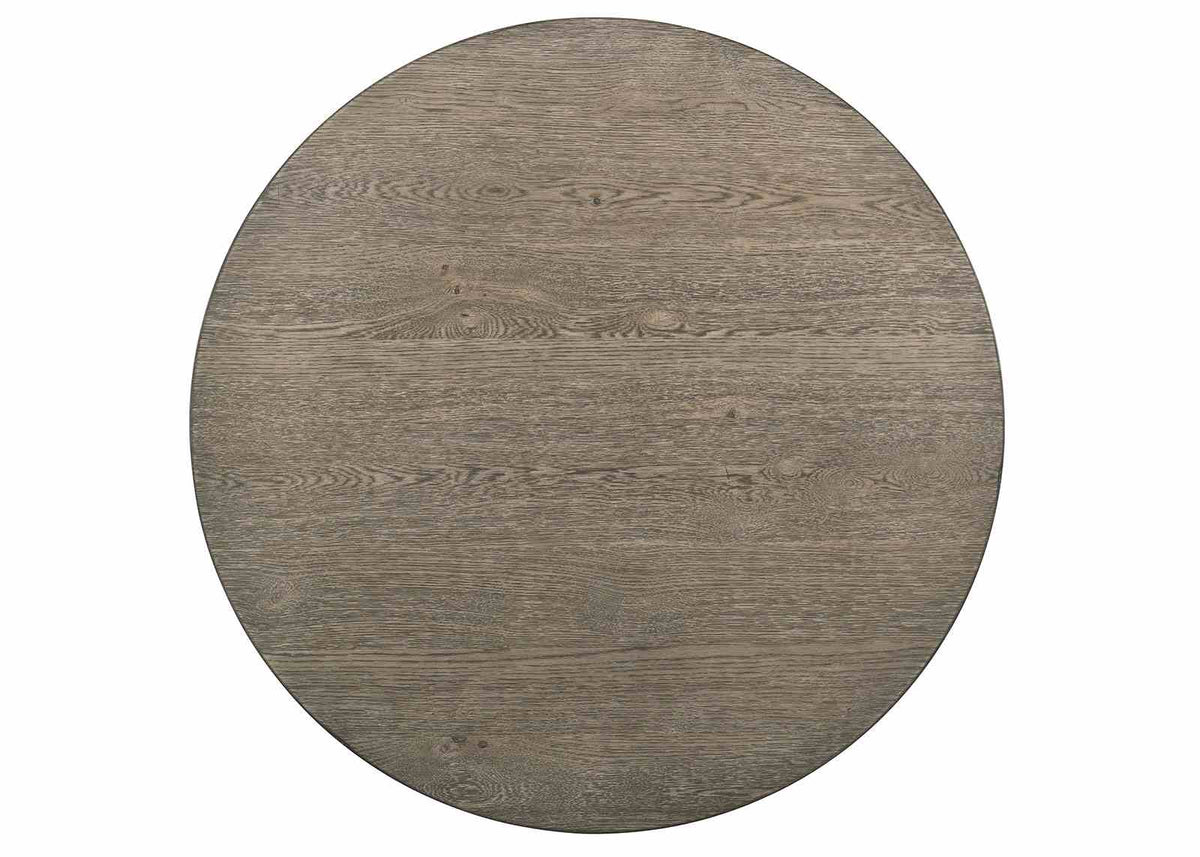 Dakota Rustic Farmhouse 48" Round Counter Height Table, Set & Chairs - Antique White and Ash Brown – White & Brown, view 4