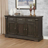 Faulk Transitional Extendable Double Pedestal Dining Collection - Server