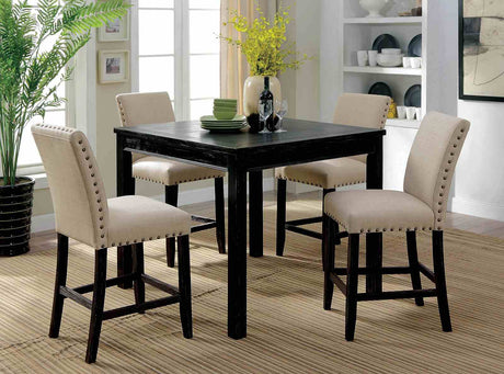Kristie Rustic 5-Piece Counter Height Dining Set - 