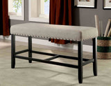 Sania Rustic Bar & Counter Height Dining Collection - Distressed Tables, Chairs & Nailhead Benches – Black & Brown, view 2