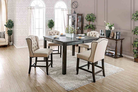 Sania Rustic Bar & Counter Height Dining Collection - Square Counter Height Table Only (54")