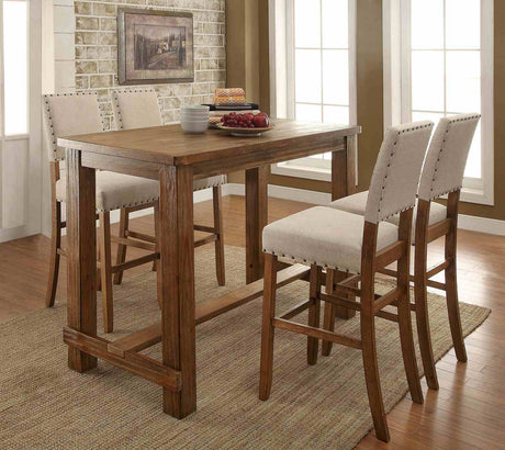 Sania Rustic Bar & Counter Height Dining Collection - Bar Table Only (60")