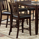 Edgewood II Transitional Counter Height Dining Table & Chairs - 16" Expandable Leaf & Espresso – Brown, view 2
