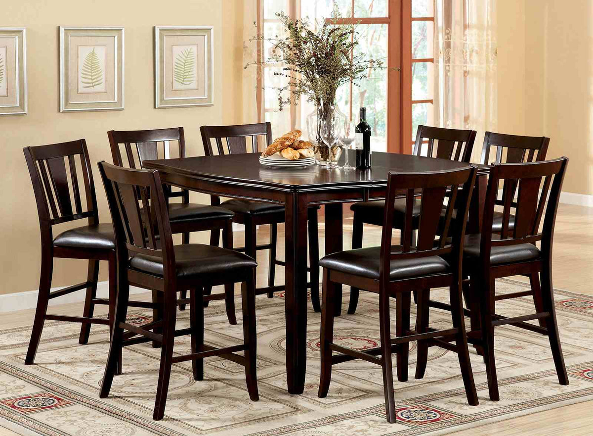 Edgewood II Transitional Counter Height Dining Table & Chairs - Counter Height Table (36"-52")