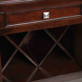 Edgewood I 78" Extendable Dining Table with 18" Leaf - Transitional Solid Wood in Espresso – Brown, view 4