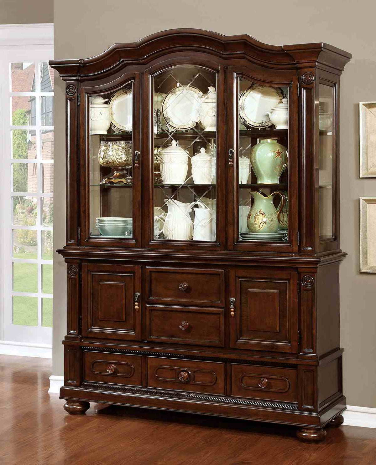 Alpena Transitional Dining Collection - Hutch & Buffet