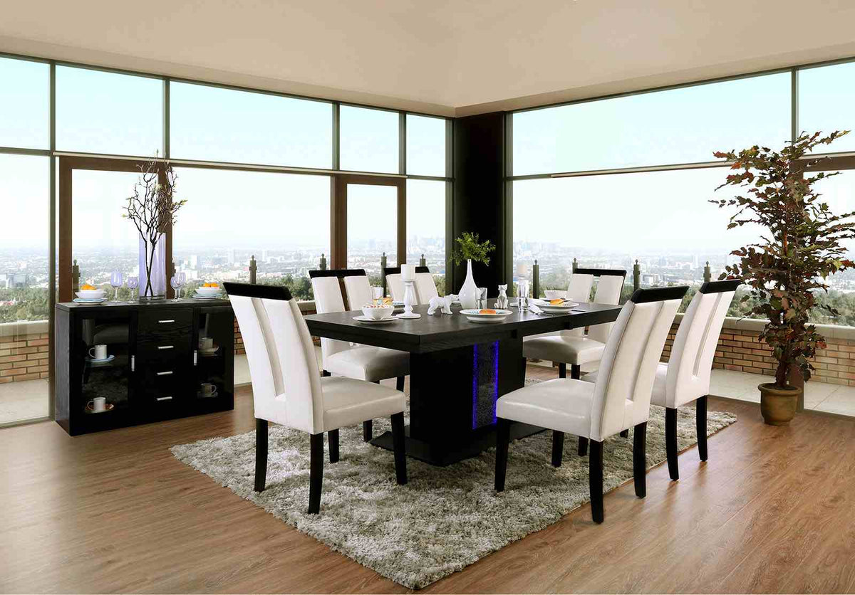 Evangeline Contemporary 76" Dining Table & Set - Dining Table Only (76")