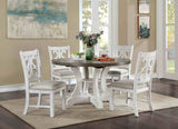 Auletta Rustic Solid Wood Dining Tables - Round Table (54")