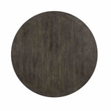 Auletta Rustic Solid Wood Dining Tables - 54" Round or 68"-86" Extendable in Distressed White & Gray – White & Gray, view 3