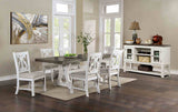 Auletta Rustic Solid Wood Dining Tables - Extendable Table (68"-86")
