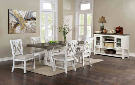 Auletta Rustic Solid Wood Dining Tables - Extendable Table (68"-86")