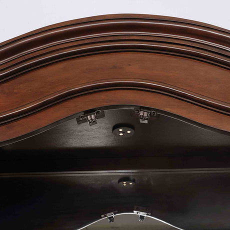 Sylvana Traditional Extendable Dining Collection - 84" Table with Turned Legs in Brown Cherry & Espresso – Brown, view 4