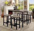 Vilvoorde Industrial 5-Piece Counter Height Dining Set - 