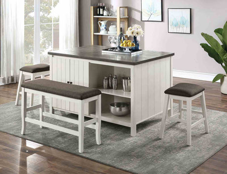 Heidelberg Counter Height Storage Dining Table & Set - Counter Table Only