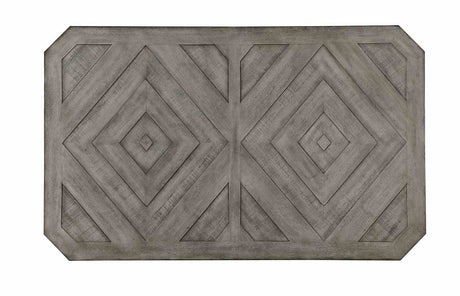 Laquila Rustic 60" Trestle Dining Collection - Ladder Back Chairs & Upholstered Bench in Wire-Brushed Gray – Gray, view 6