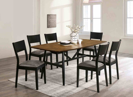 Oberwil Mid-Century Modern Trestle Dining Table & Set - Table Only