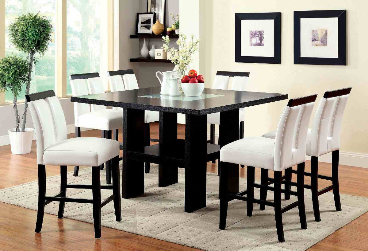 Luminar II Contemporary 54" Counter Height Dining Table & Sets - Counter Height Table Only (54")