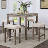 Torreon Farmhouse 5-Piece Counter Height Dining Set