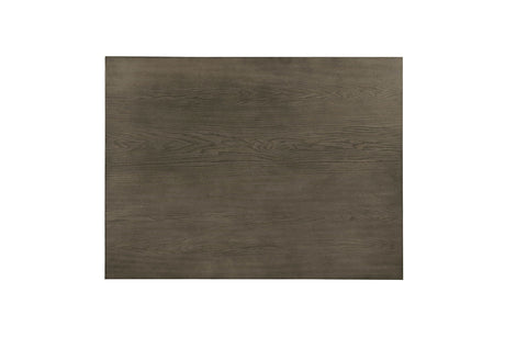 Fafnir Transitional Dining & Counter Height Sets - Padded Slat Back Chairs in Weathered Gray & Beige – Gray & Beige, view 4