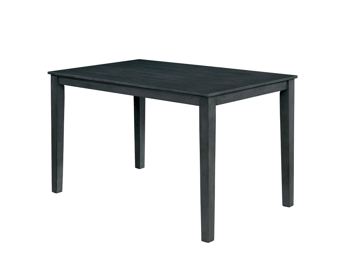 Fafnir Transitional Dining & Counter Height Sets - Padded Slat Back Chairs in Weathered Gray & Beige – Gray & Beige, view 8