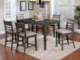Fafnir Transitional Dining & Counter Height Sets - 7pcs- 60" Counter Height Table + 6 Chairs