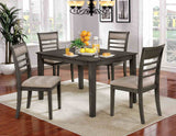 Fafnir Transitional Dining & Counter Height Sets - 5pcs- 48" Dining Table + 4 Chairs