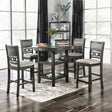 Milly Transitional 5-Piece Counter Height Dining Set - 